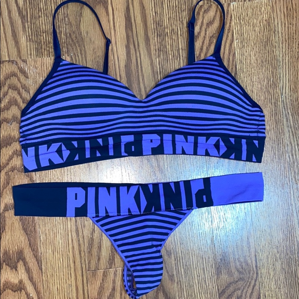 Victoria secret Pink wireless bra & thong set